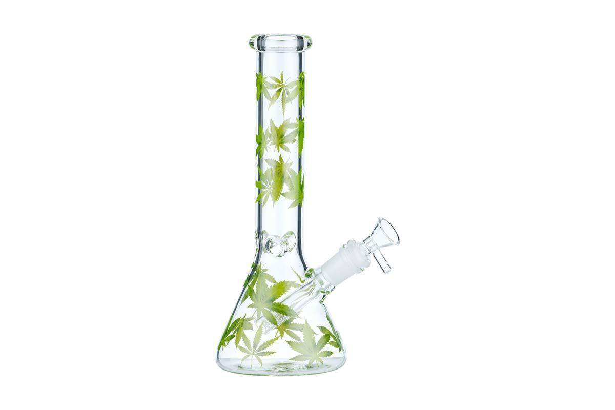 SEL-Fajka Bongo Szklana Ice leafs (35cm)