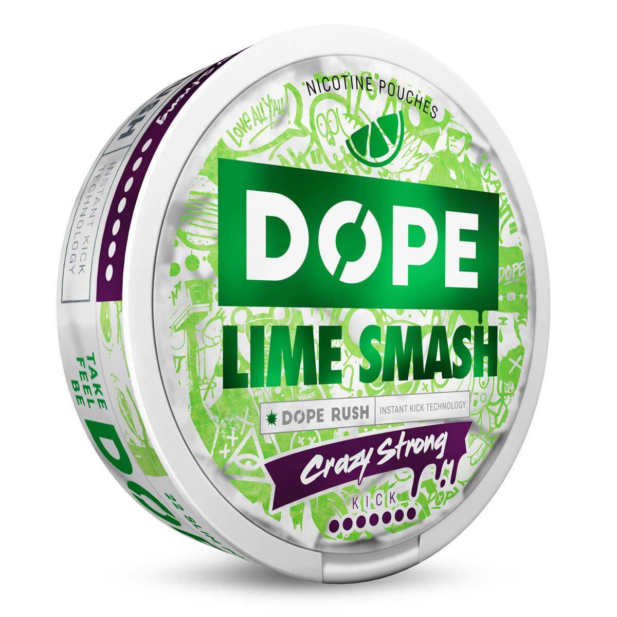 SNUS - Saszetki nikotynowe DOPE - Lime Smash 28,5mg/g (Zdjęcie 3)