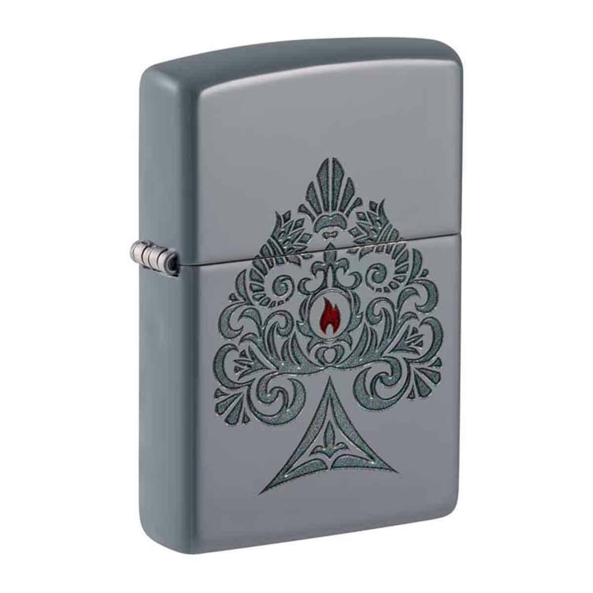 ZIPPO - ACE WITH FLAME