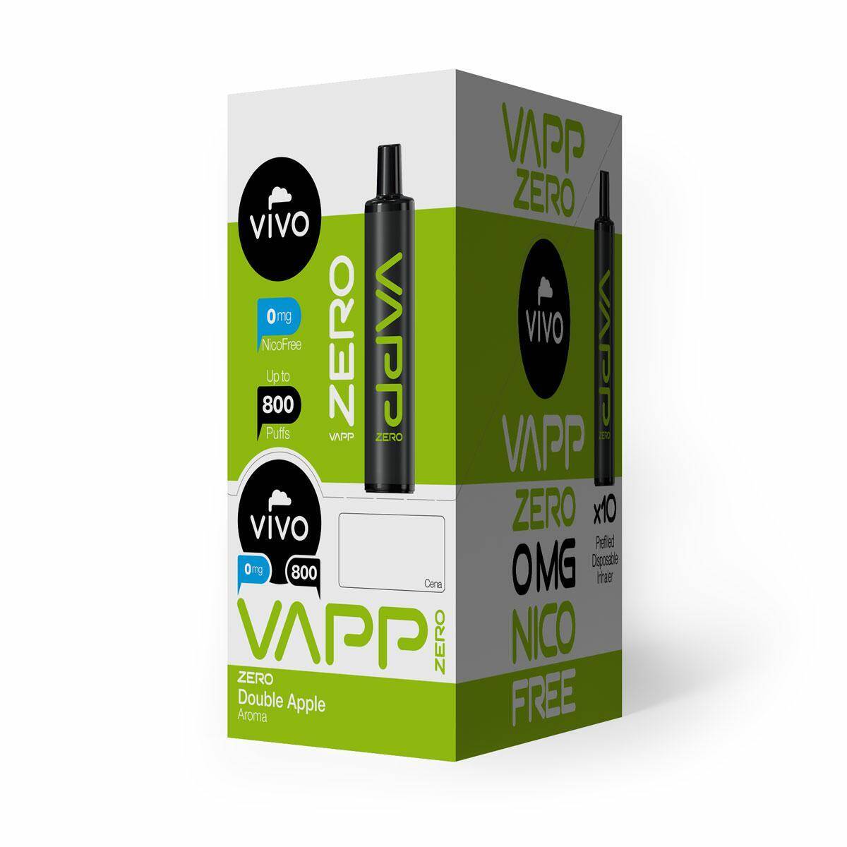 E-Inhalator VIVO VAPP ZERO - Double Apple 0mg (Zdjęcie 3)