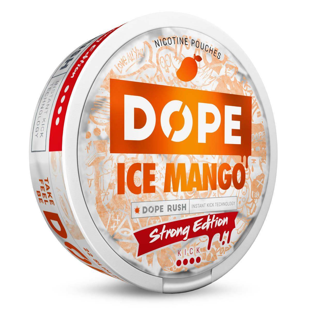 SNUS - Saszetki nikotynowe DOPE - Ice Mango 16mg/g (Zdjęcie 3)