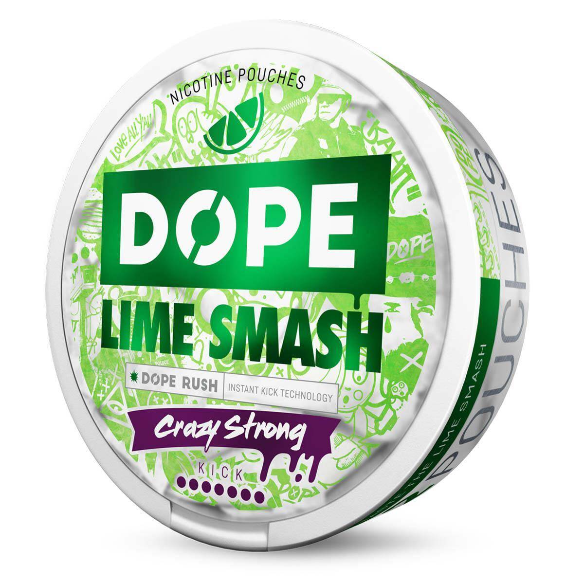 SNUS - Saszetki nikotynowe DOPE - Lime Smash 28,5mg/g (Zdjęcie 2)