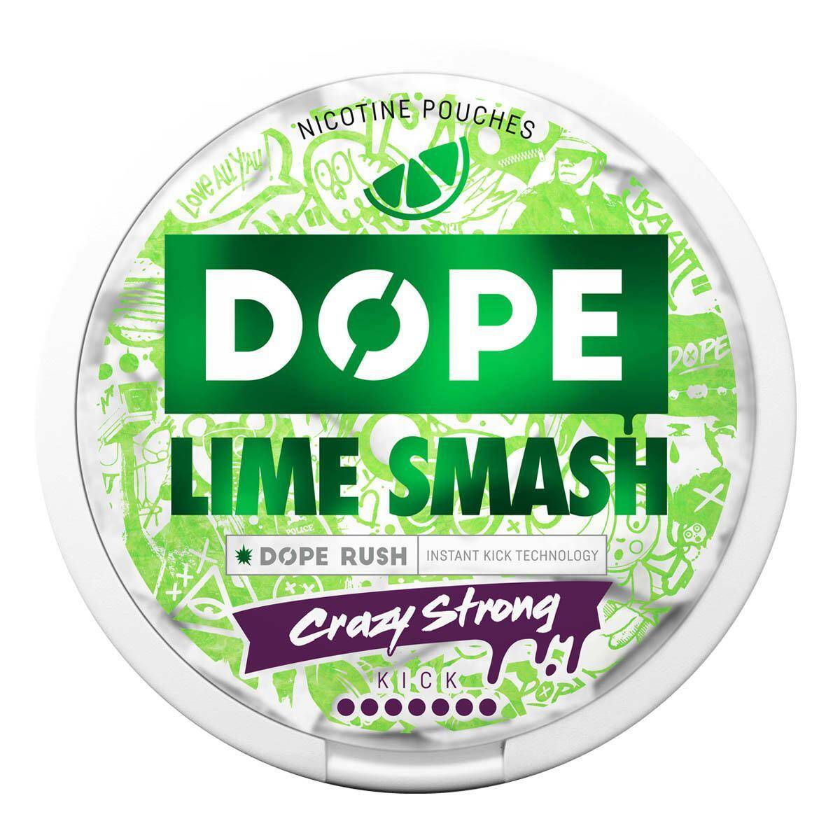 SNUS - Saszetki nikotynowe DOPE - Lime Smash 28,5mg/g