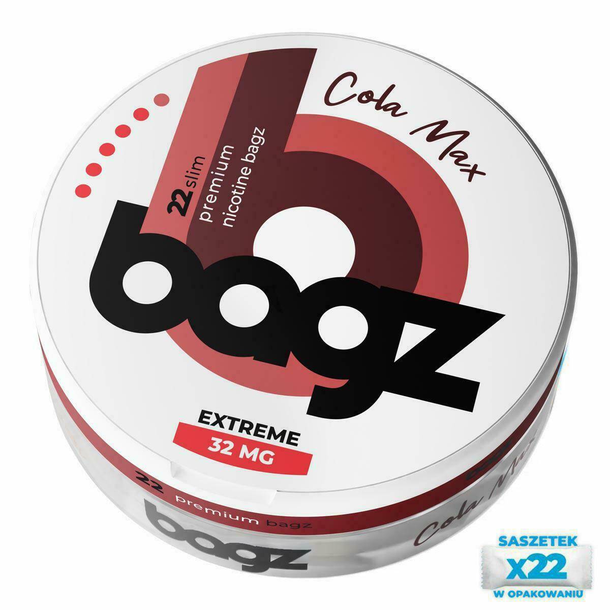Saszetki nikotynowe BAGZ Cola Max 32mg