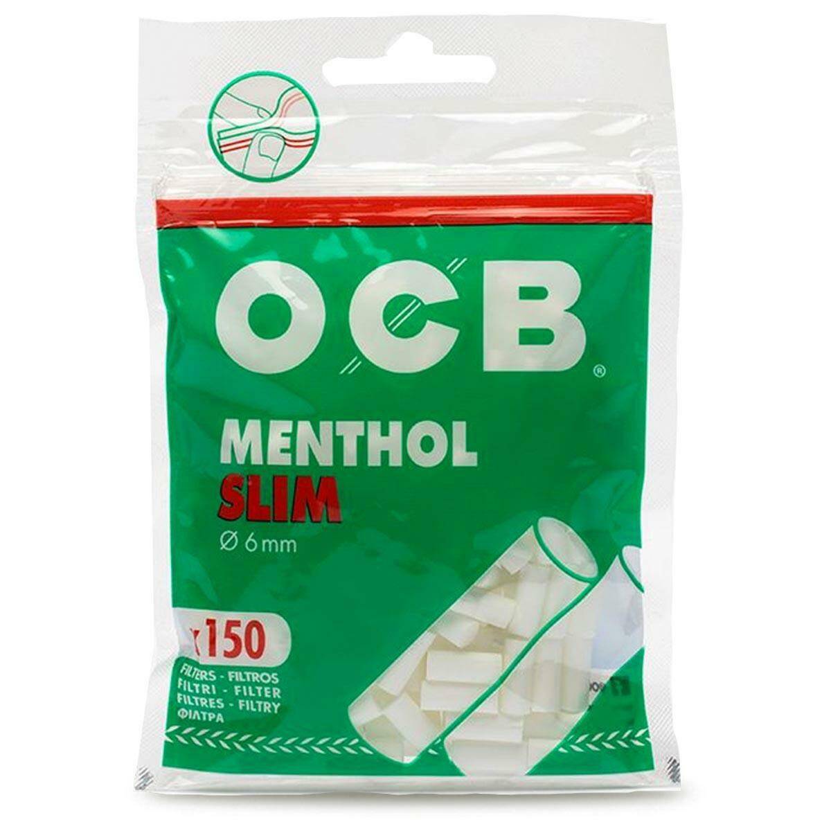 OCB Ø6 Slim Menthol Filters