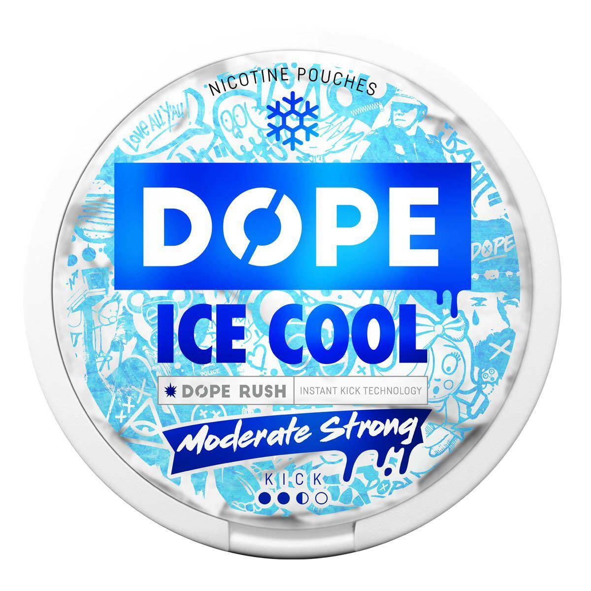 SNUS - Saszetki nikotynowe DOPE - Ice Cool 16mg/g (Zdjęcie 1)