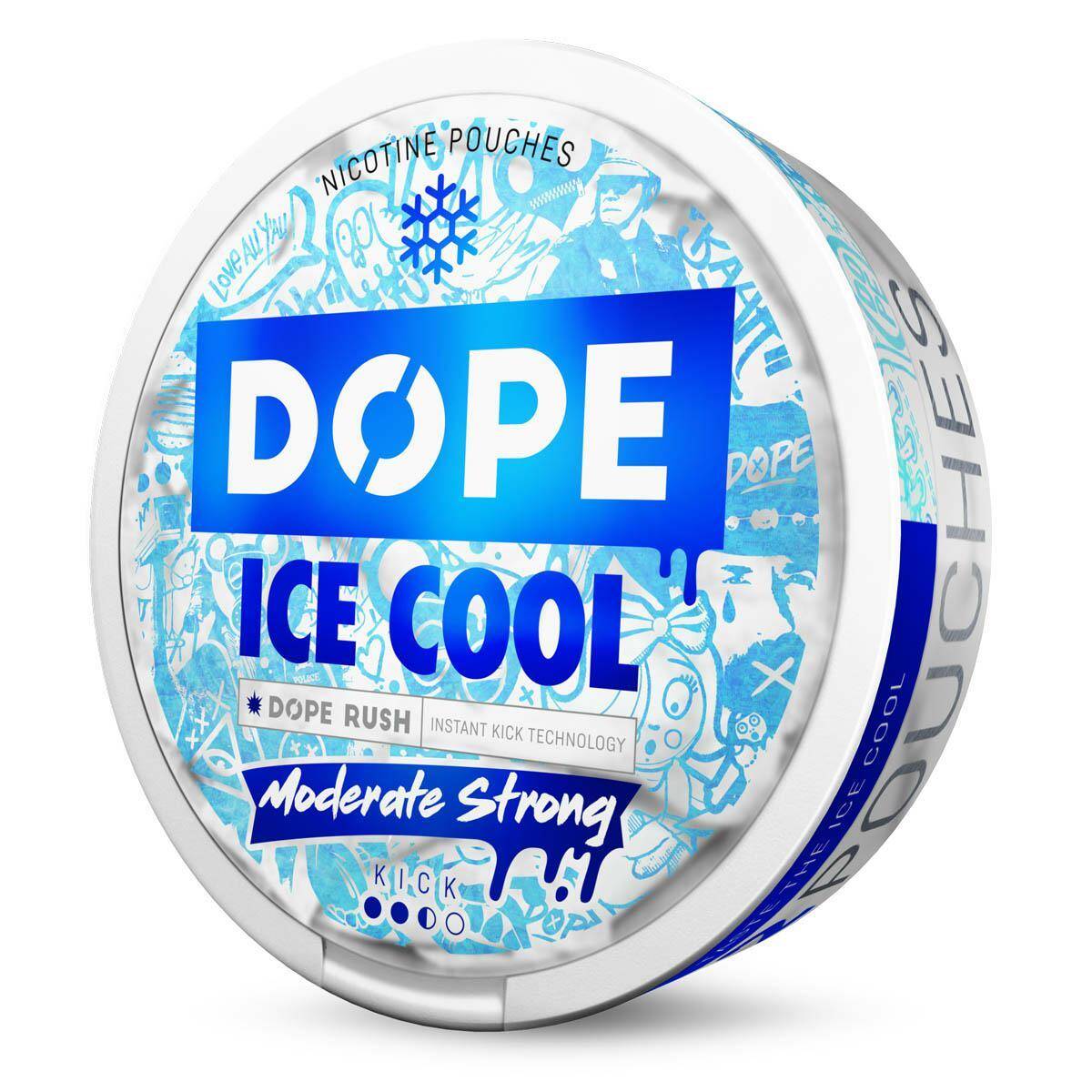 SNUS - Saszetki nikotynowe DOPE - Ice Cool 16mg/g (Zdjęcie 2)