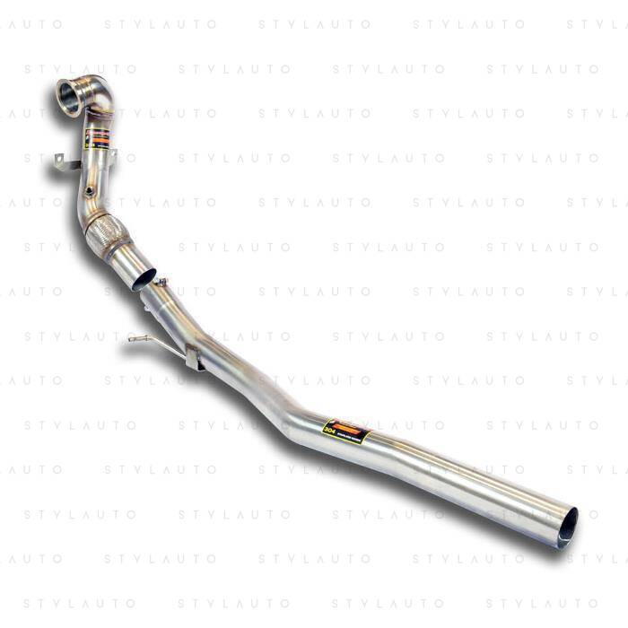 Supersprint Turbo downpipe zestaw łączy turbinę z środkową częścią układu OEM (zastępuje katalizator)