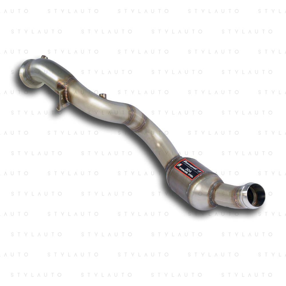 Supersprint Downpipe z katalizatorem metalicznym HJS Supersprint WRC 100CPSI - prawy (zastępuje wstępny katalizator OEM)