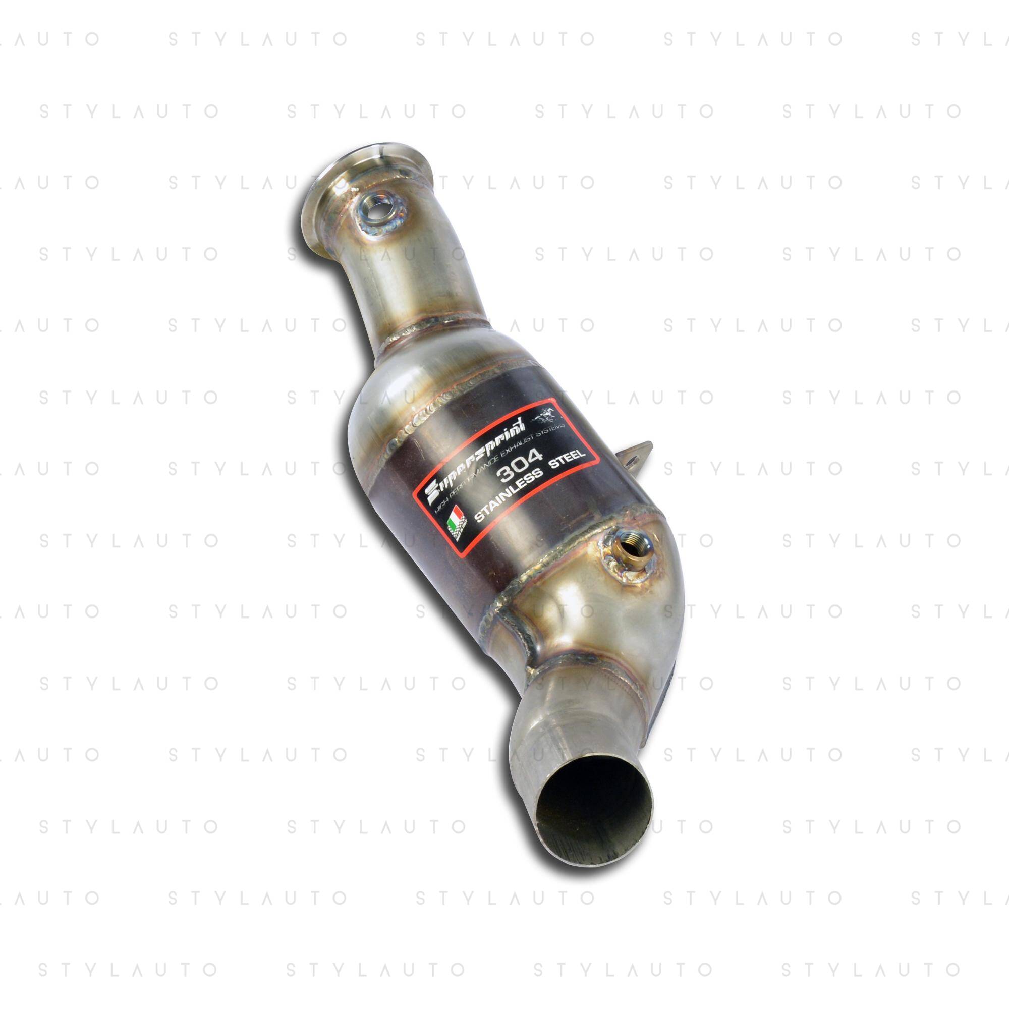 Supersprint Downpipe z katalizatorem metalicznym HJS Supersprint 200CPSI - lewy