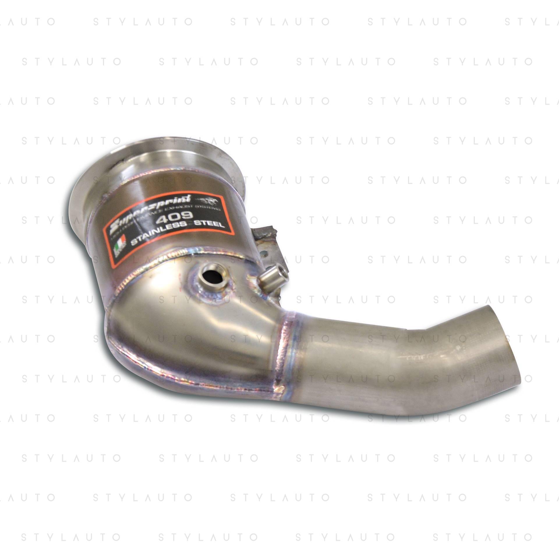 Supersprint Downpipe z katalizatorem metalicznym HJS Supersprint - lewy