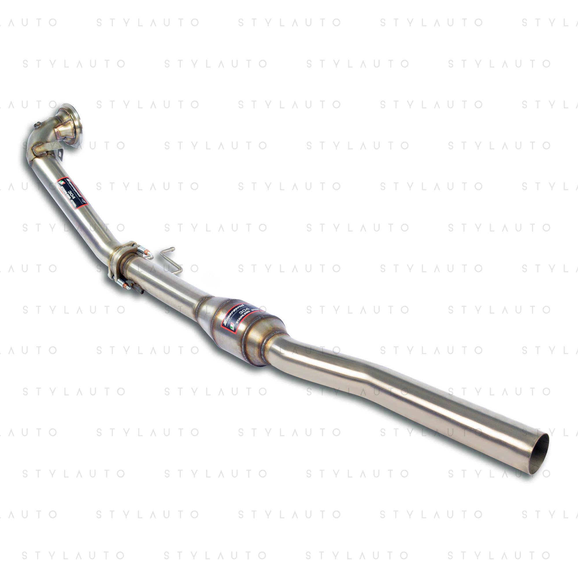 Supersprint Turbo downpipe zestaw z katalizatorem metalicznym HJS Supersprint (łączy turbinę z środkową częścią układu)