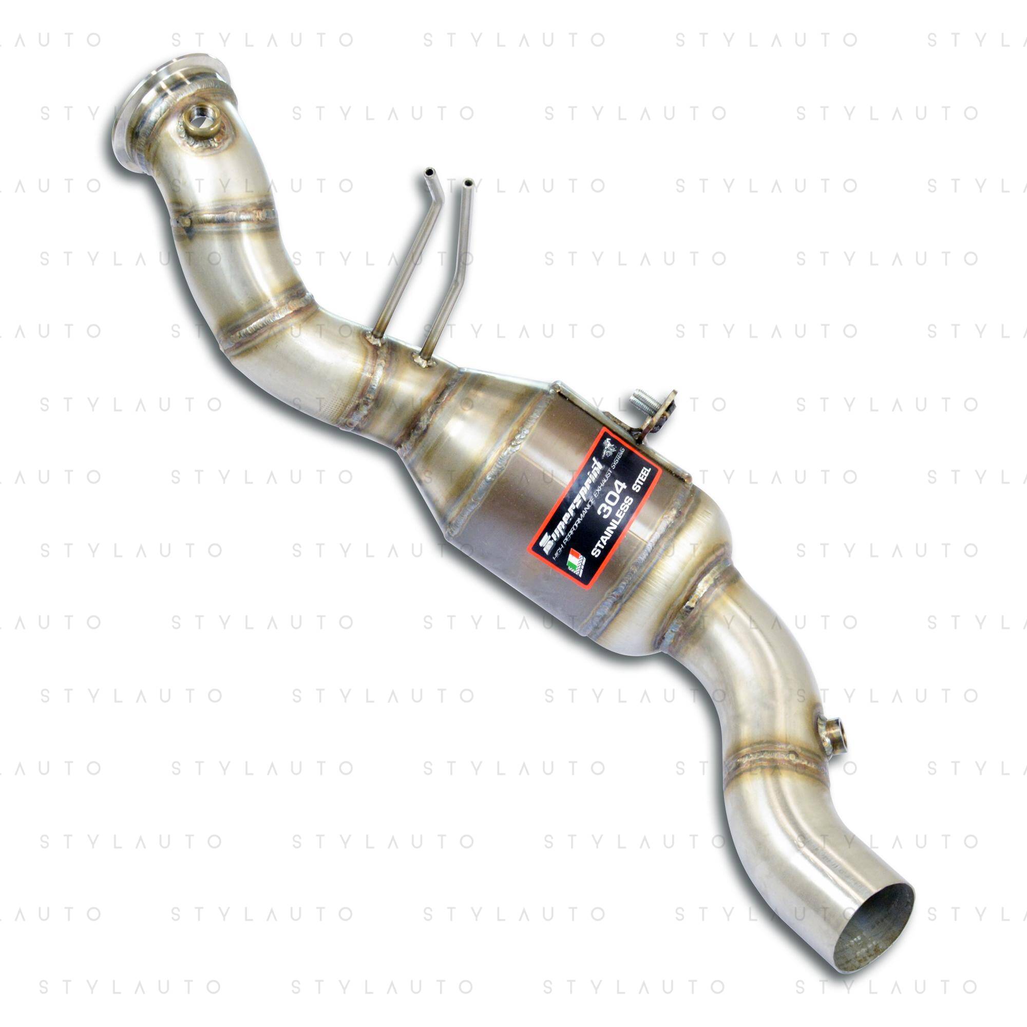 Supersprint Downpipe z katalizatorem metalicznym HJS Supersprint - lewy