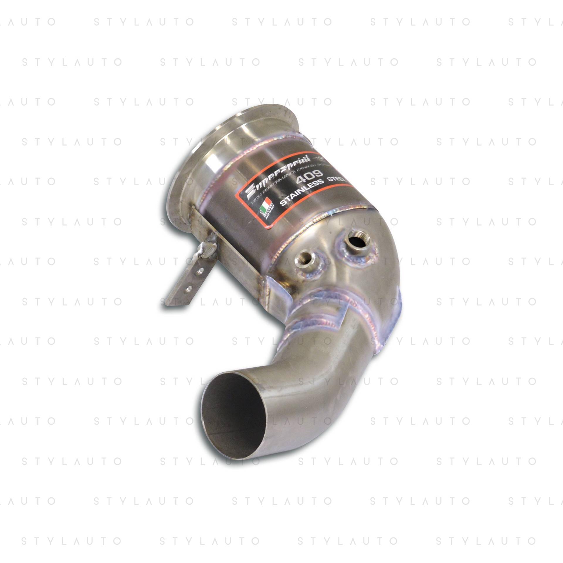 Supersprint Downpipe z katalizatorem metalicznym HJS Supersprint - prawy