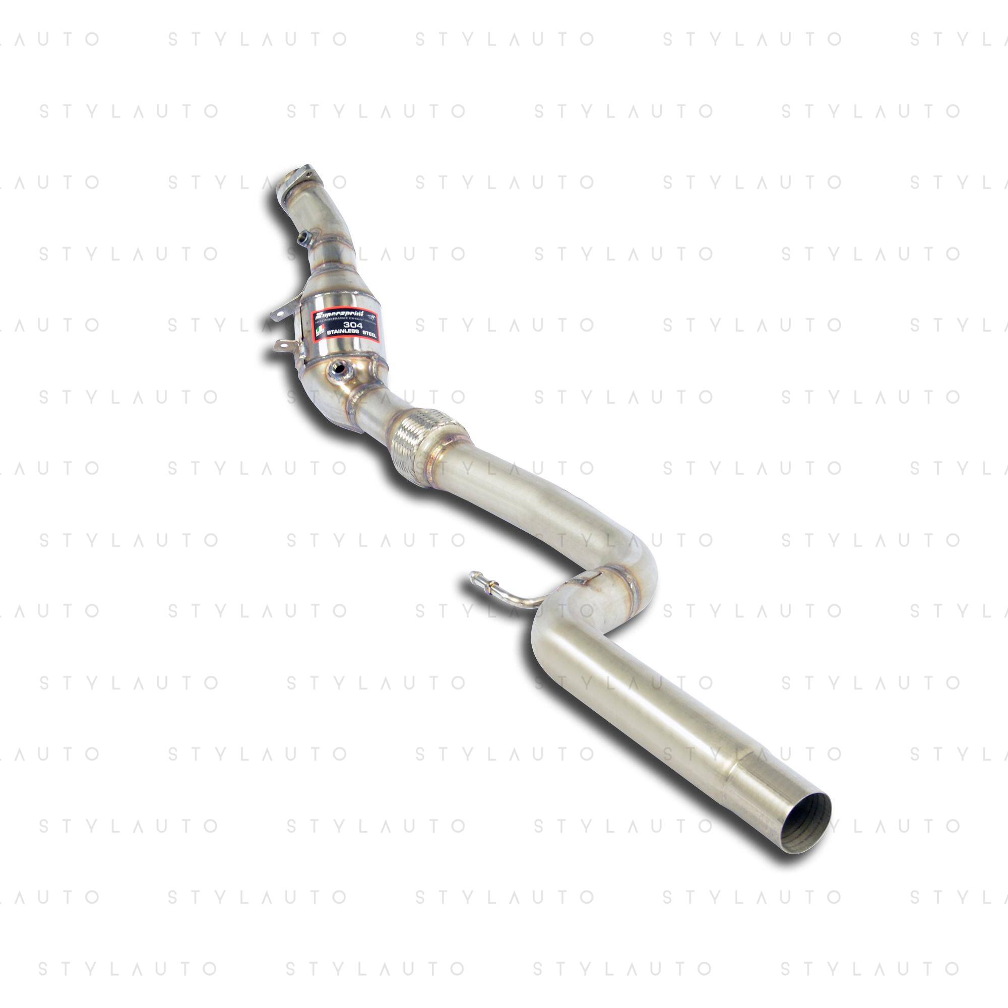 Supersprint Downpipe z katalizatorem metalicznym HJS Supersprint - prawy