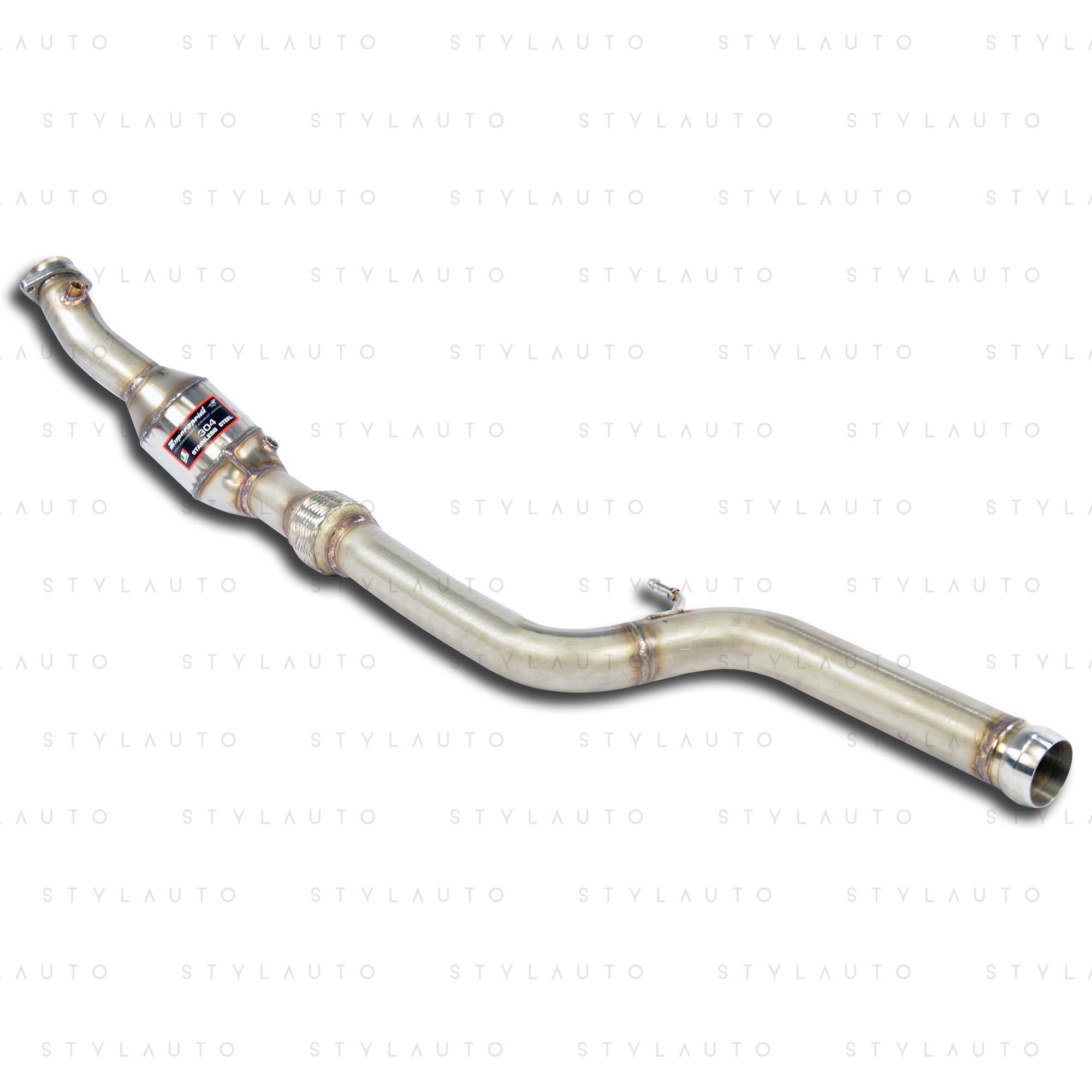 Supersprint Downpipe z katalizatorem metalicznym HJS Supersprint - lewy