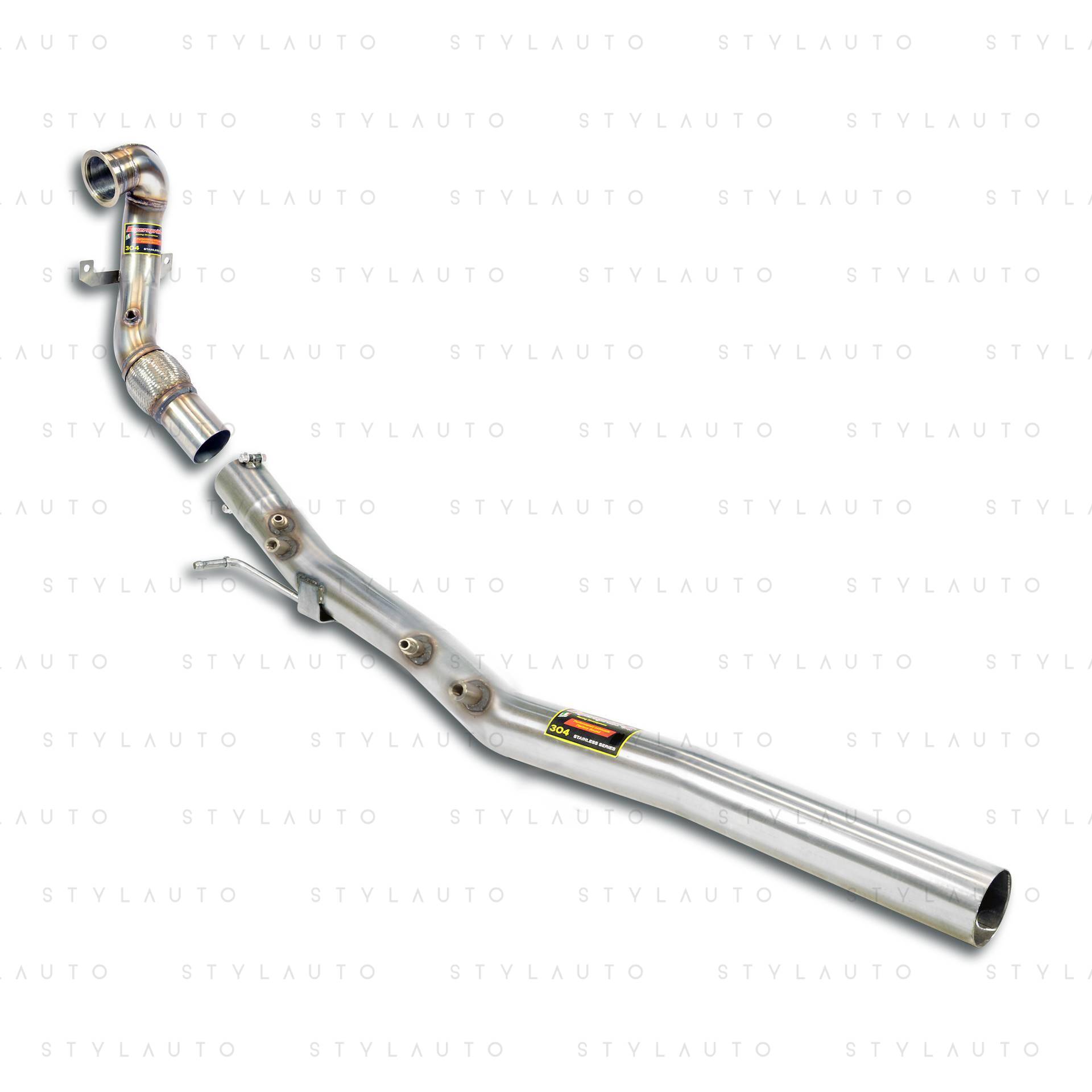 Supersprint Turbo downpipe zestaw łączy turbinę z środkową częścią układu (zastępuje katalizator)