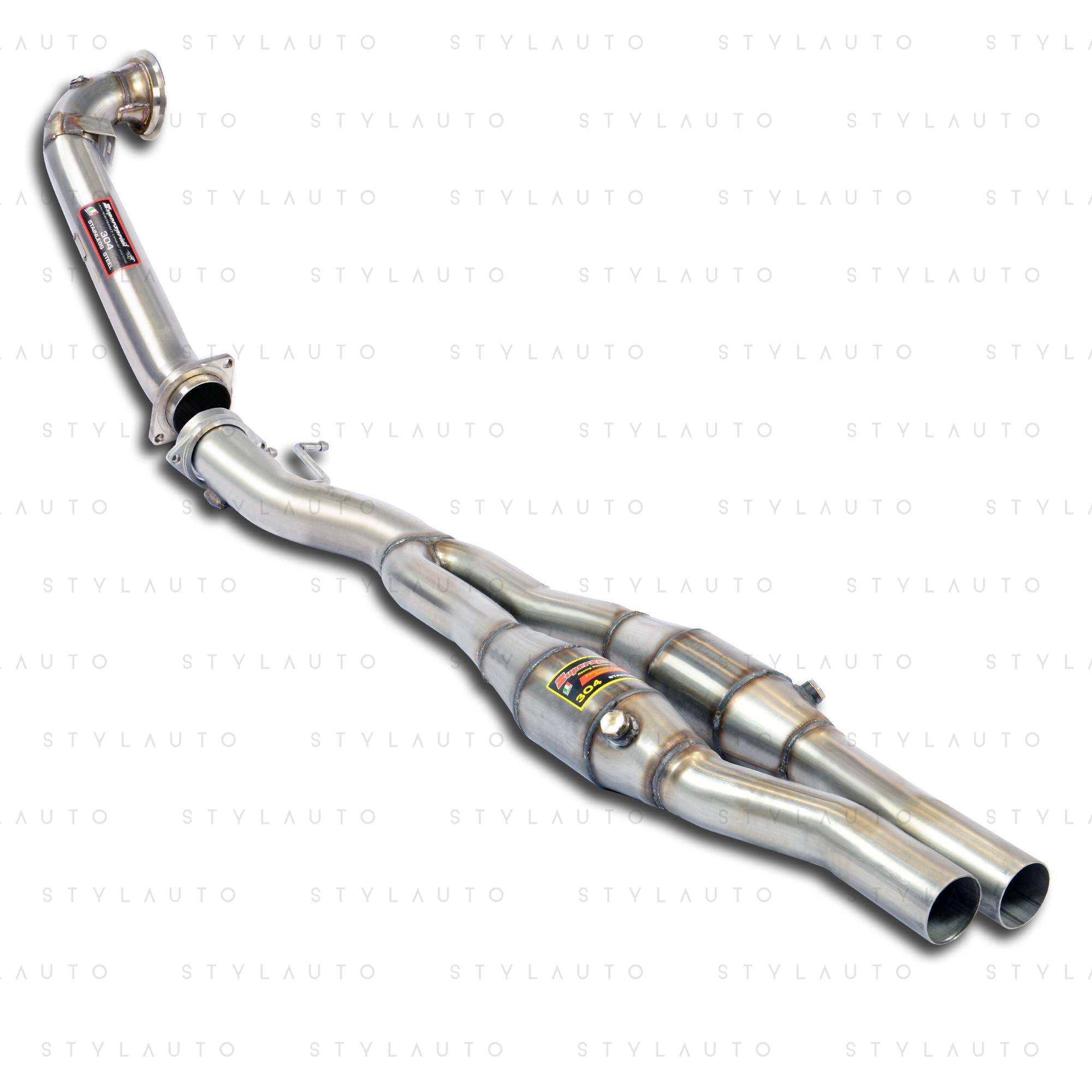 Supersprint Downpipe z katalizatorem metalicznym HJS Supersprint 100CPSI prawym - lewym