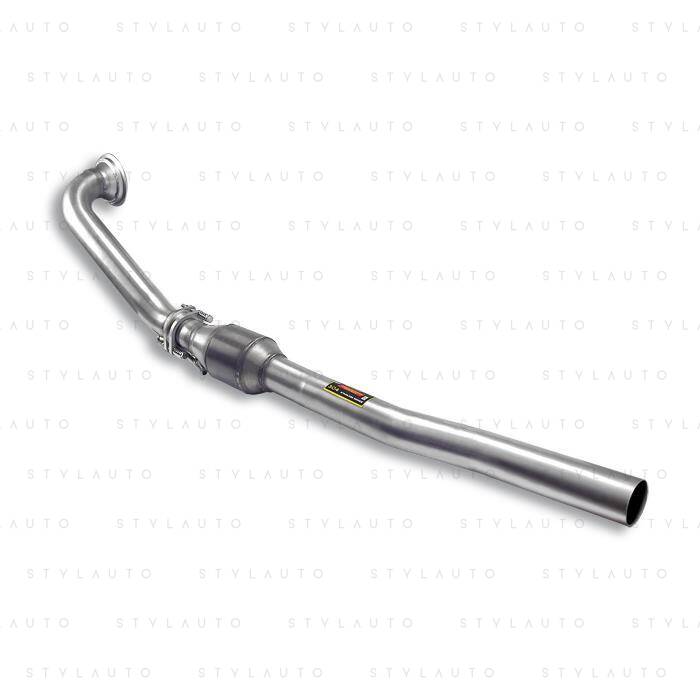 Supersprint Turbo downpipe zestaw z katalizatorem metalicznym HJS Supersprint 200 CPSI (łączy turbinę z środkową częścią układu)