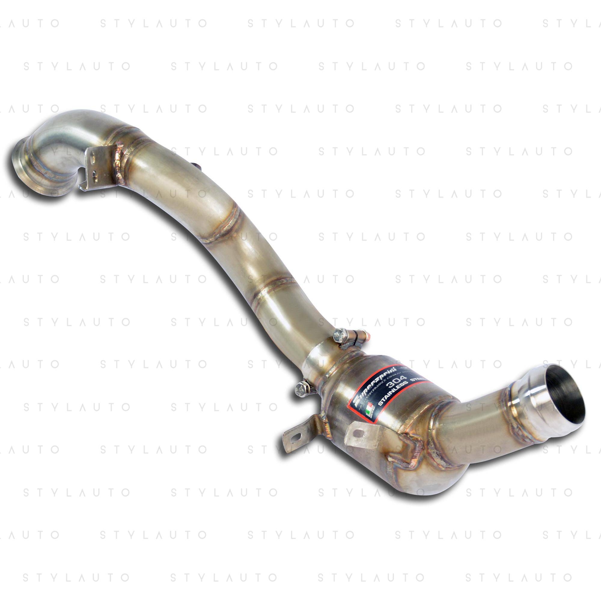 Supersprint Downpipe z katalizatorem metalicznym HJS Supersprint - prawy (zastępuje wstępny katalizator OEM)