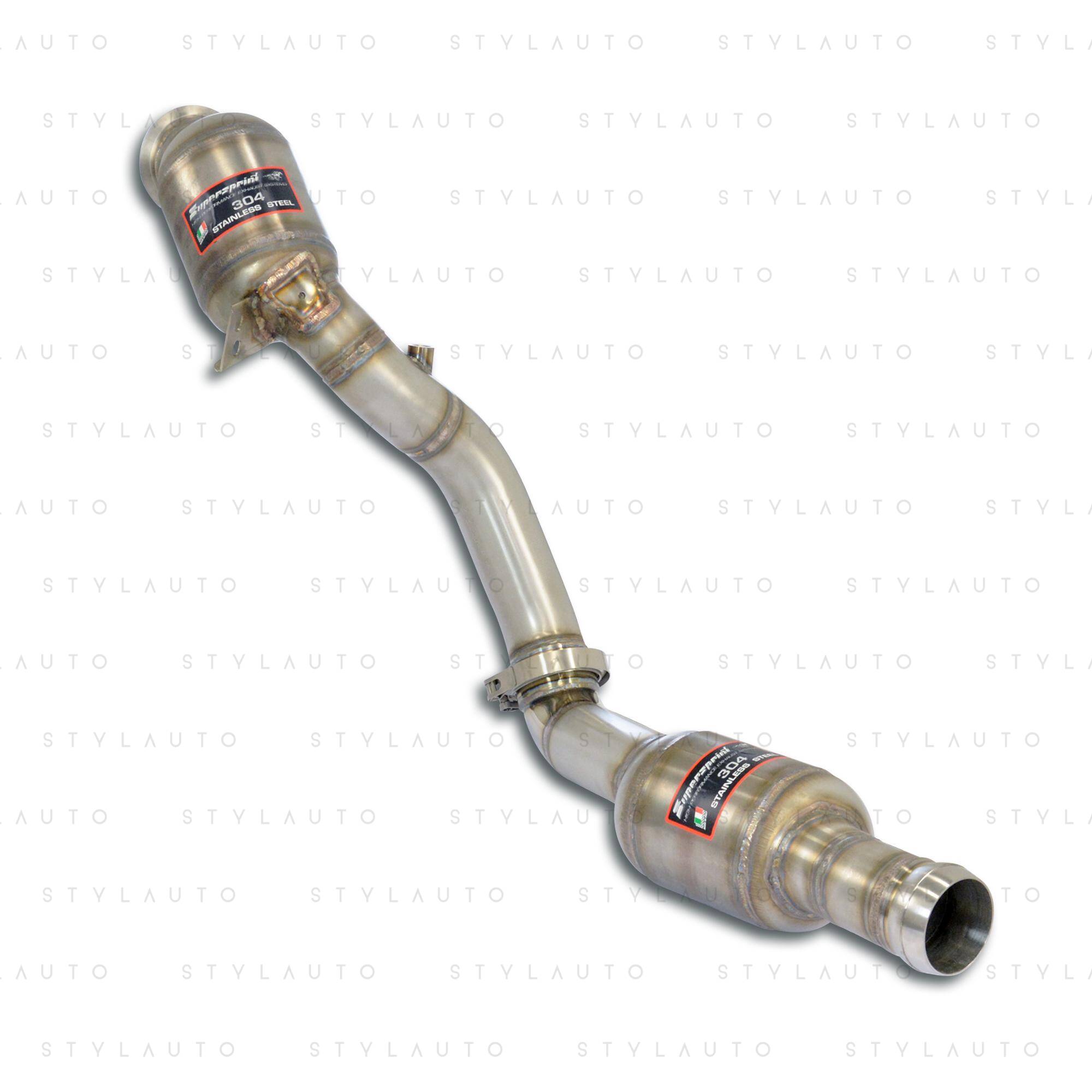 Supersprint Downpipe - łączy kolektor z środkową częścią układu (z podwójnym katalizatorem) str. prawa