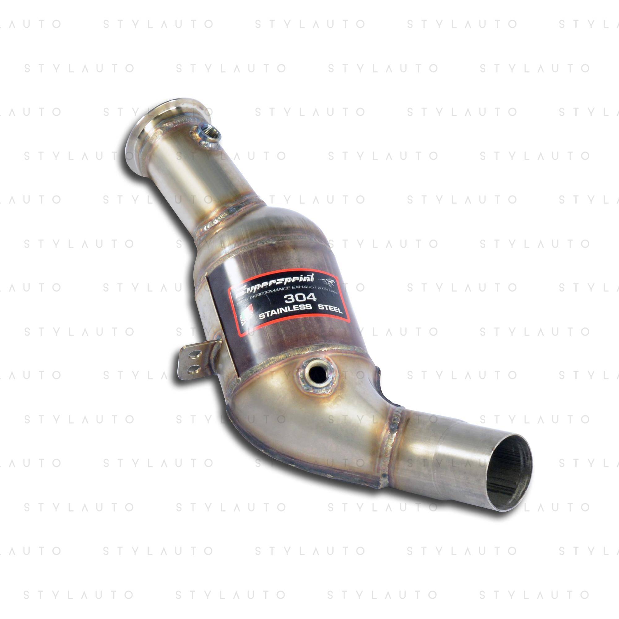 Supersprint Downpipe z katalizatorem metalicznym HJS Supersprint 200CPSI - prawy