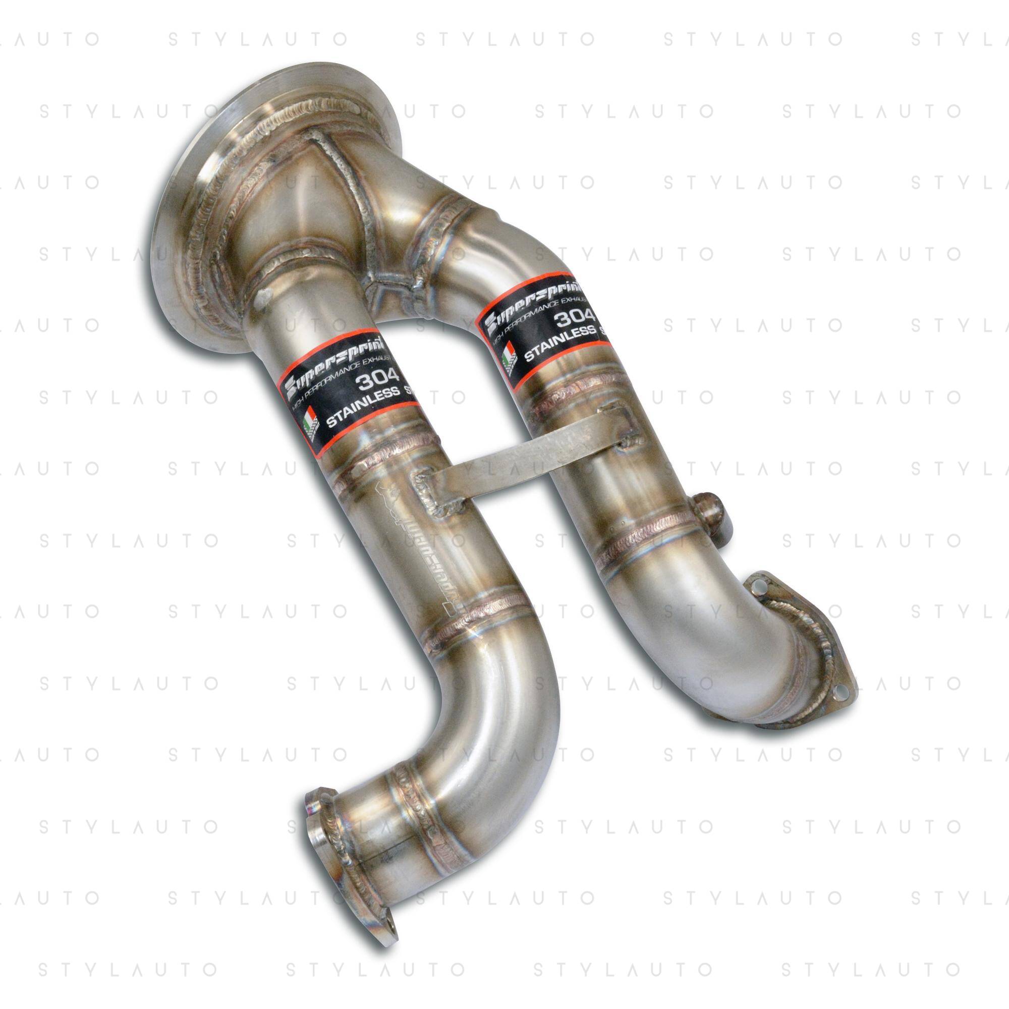 Supersprint Downpipe zestaw prawy - lewy (zastępuje katalizator)