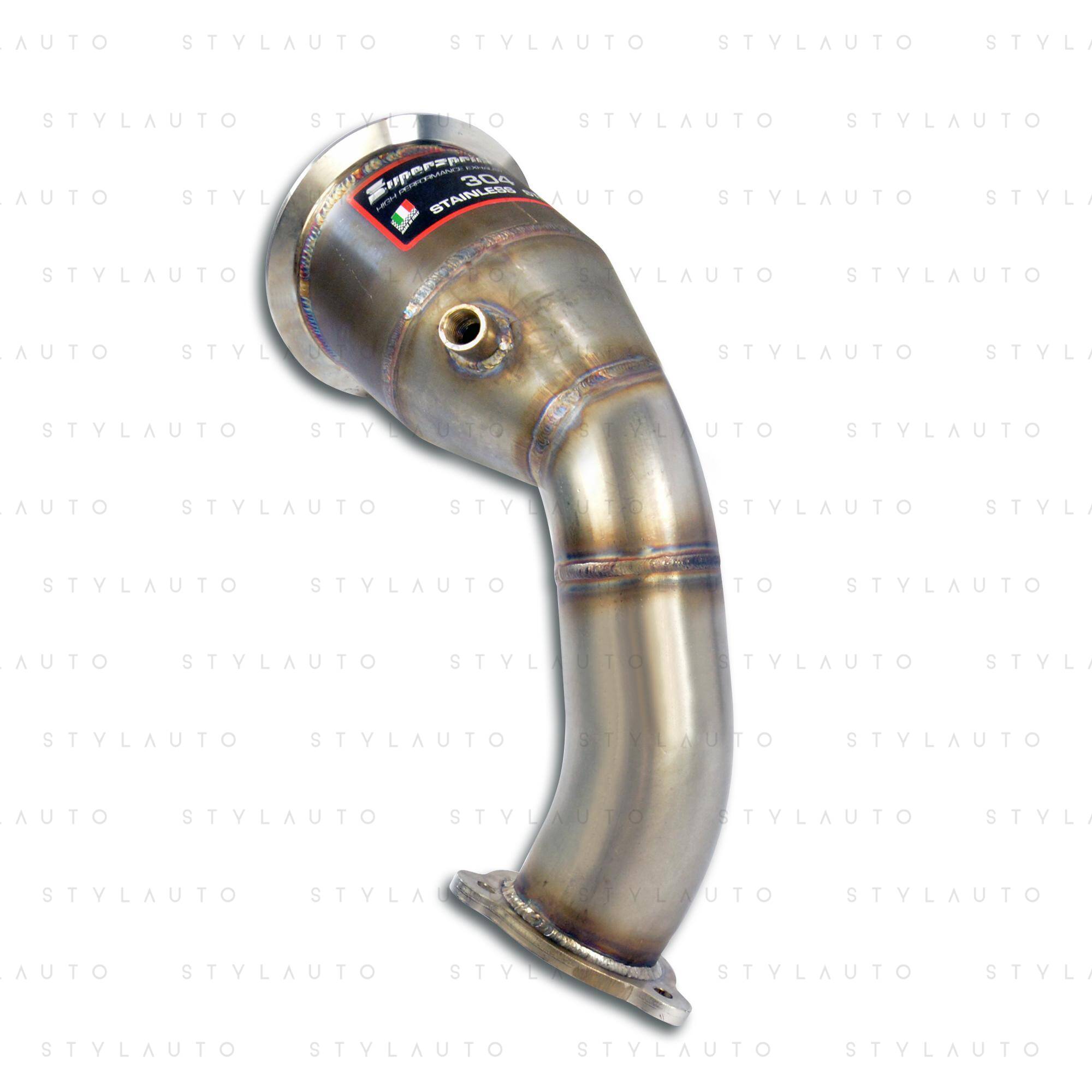 Supersprint Downpipe z katalizatorem metalicznym HJS Supersprint - lewy