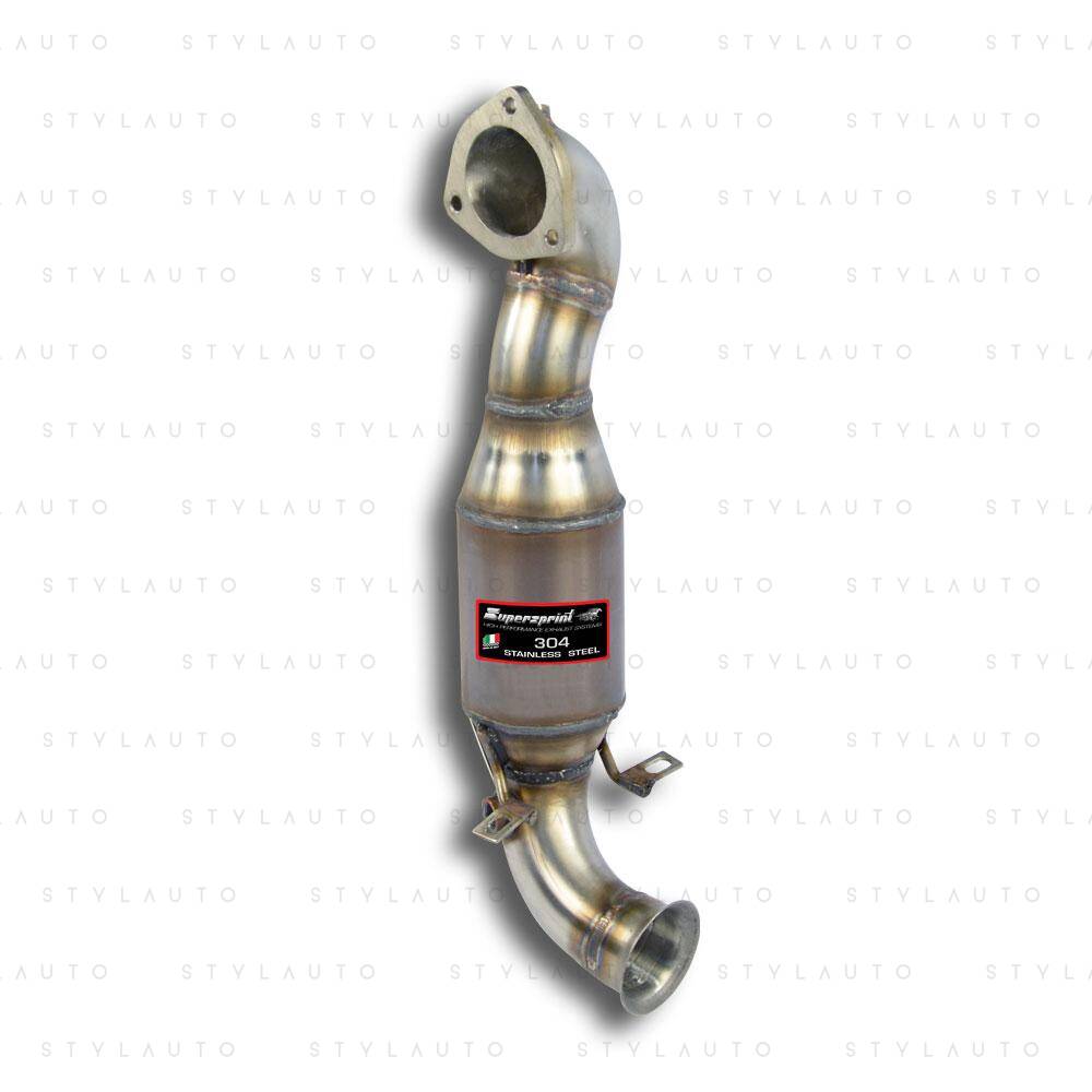 Supersprint Turbo downpipe zestaw z katalizatorem metalicznym HJS Supersprint (łączy turbinę z środkową częścią układu)