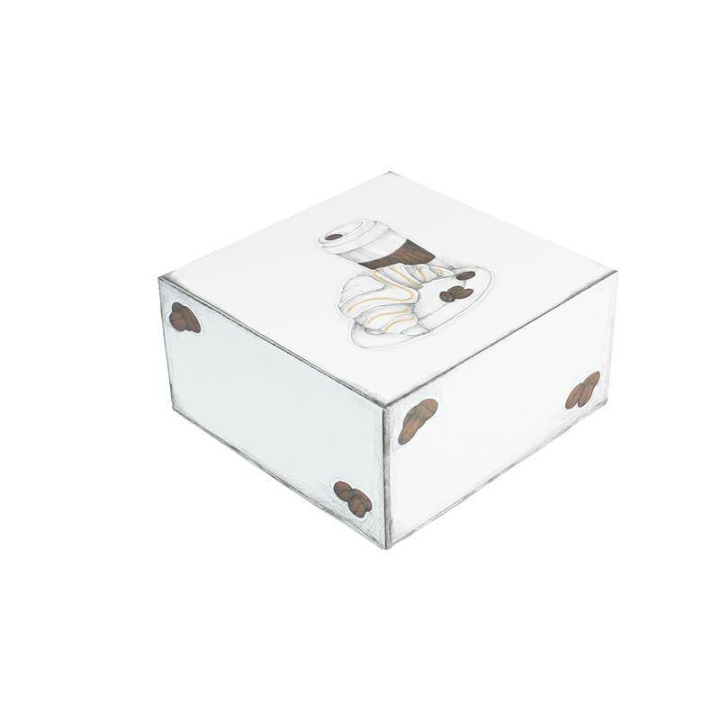 Pudełko 22x22x11 białe z nadrukiem