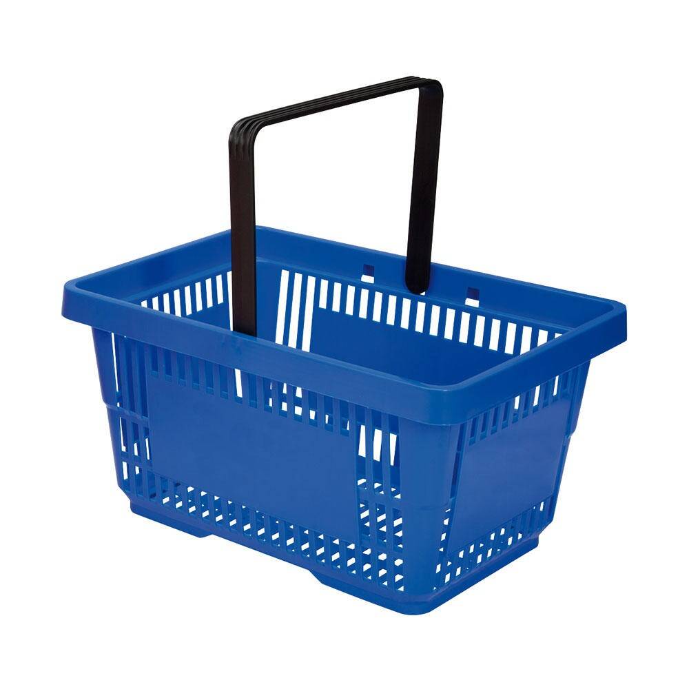 Koszyk plast. sklepowy 20l 1rączka nieb
