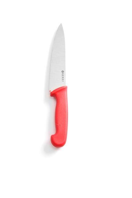 Nóż kucharski HACCP 180mm czerwony