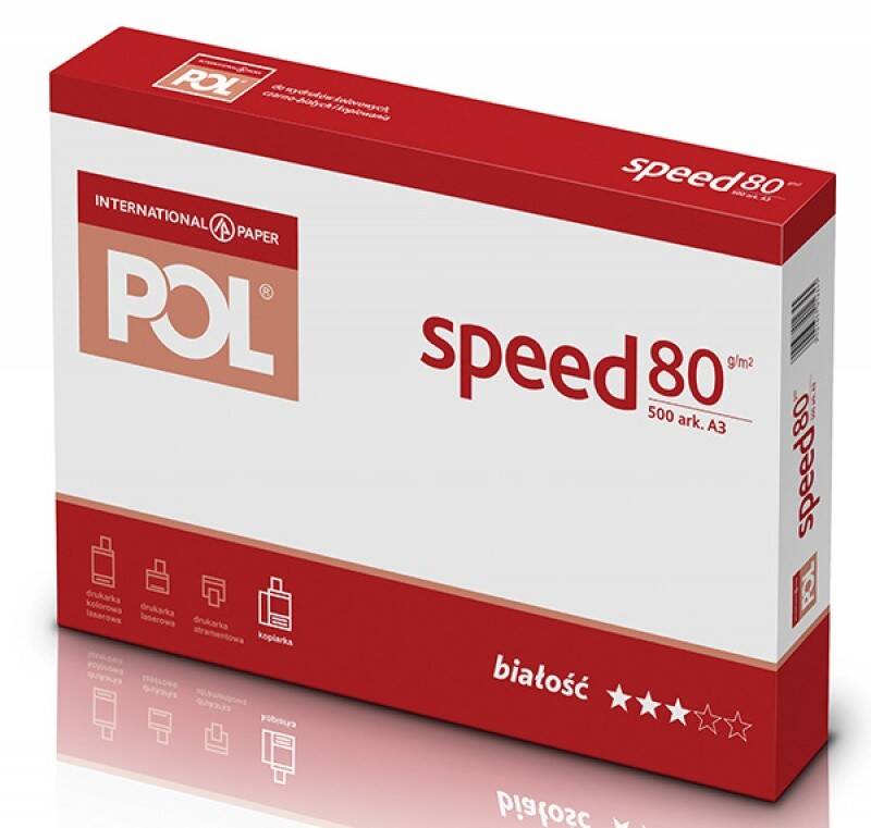 Papier ksero A3 80G POLSPEED klasa C,