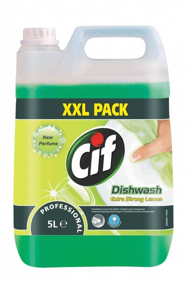 CIF Dishwash 5l Extra Strong lemon fresh