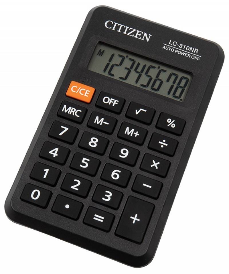 Kalkulator kieszonkowy 8-cyfrowy czarny