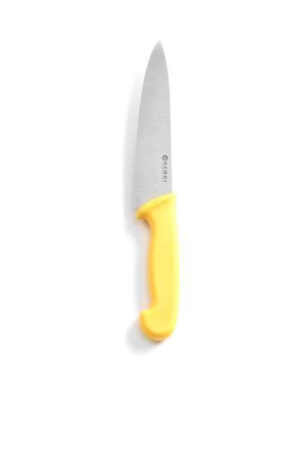 Nóż kucharski HACCP 180mm żółty
