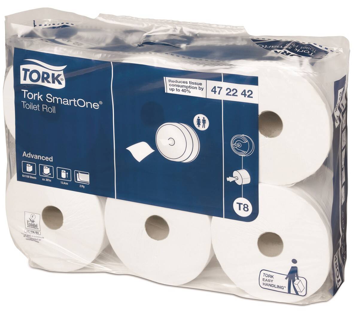 TORK papier toaletowy SmartOne® T8