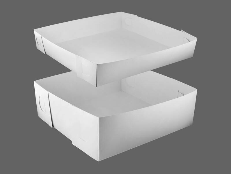 Pudełko białe z pokrywką 19x12x7cm