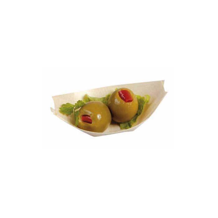 FINGERFOOD drewniana ŁÓDKA 120x67mm