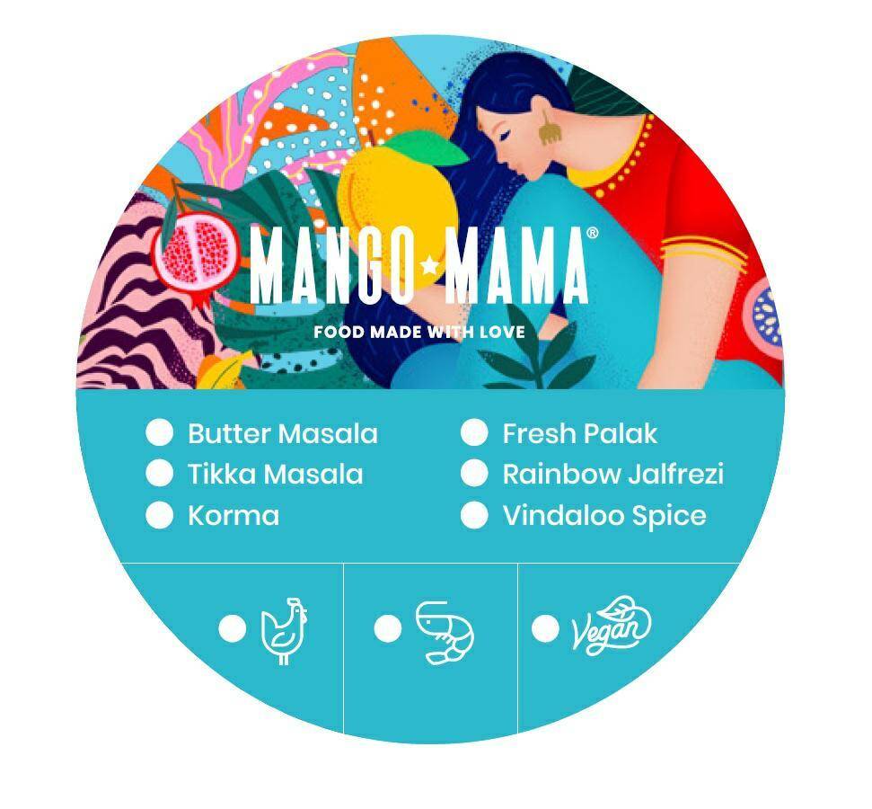 MANGO MAMA sticker 70mm rolka 2500szt