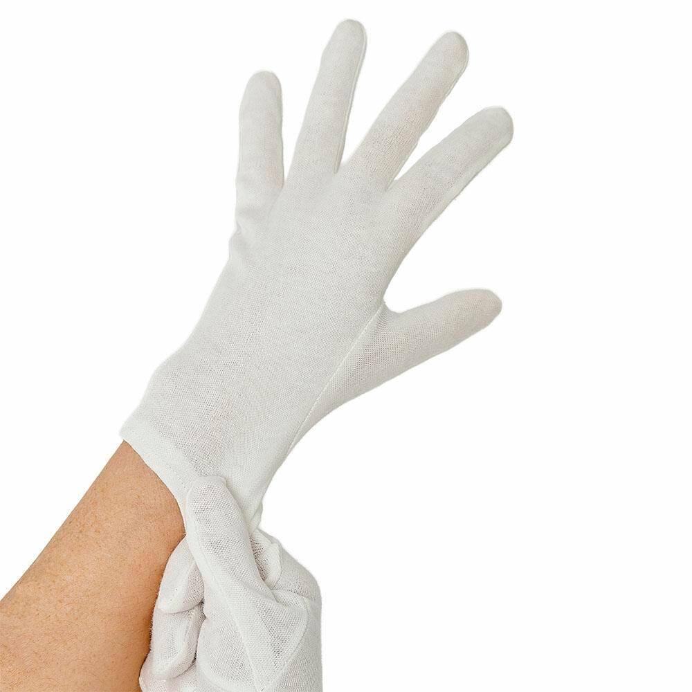 Rękawice bawełniane białe rozmiar L (Zdjęcie 1)