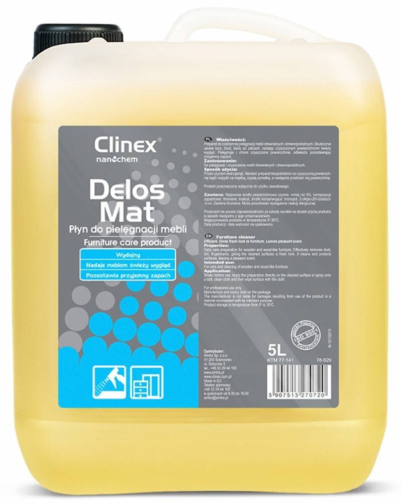 CLINEX Delos Mat 5L pielęgnacja mebli