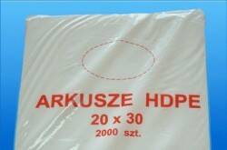 Arkusze HDPE 30/40cm op.2000szt (k/6)