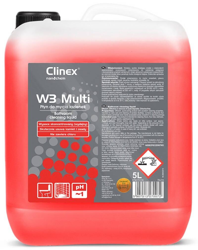 CLINEX W3 Multi 5L do toalet