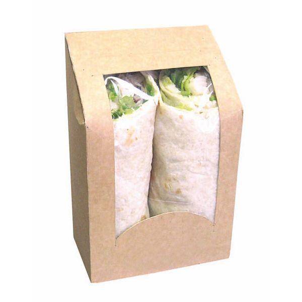 Pudełko wrap/tortilla z oknem,