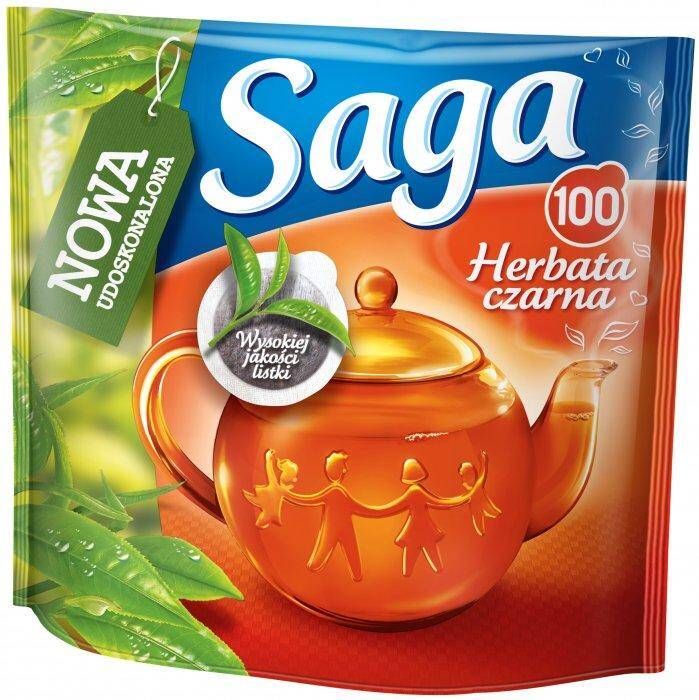 Herbata SAGA czarna 100 torebek