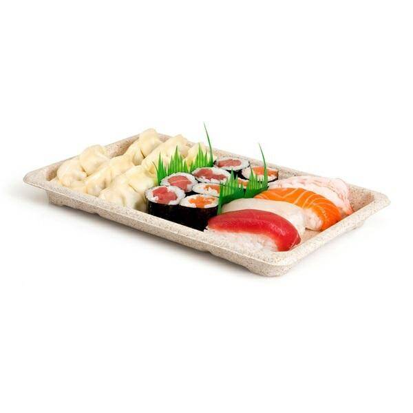 Sushi Box 4 tacka z trzciny 21,3x13x1,5
