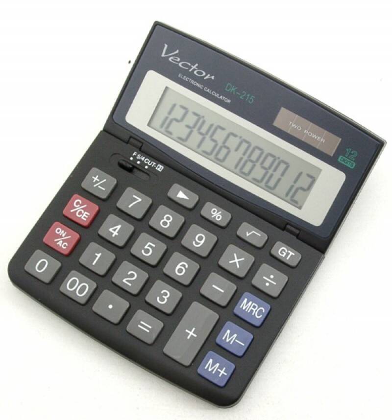 Kalkulator biurowy 12-cyfrowy czarny