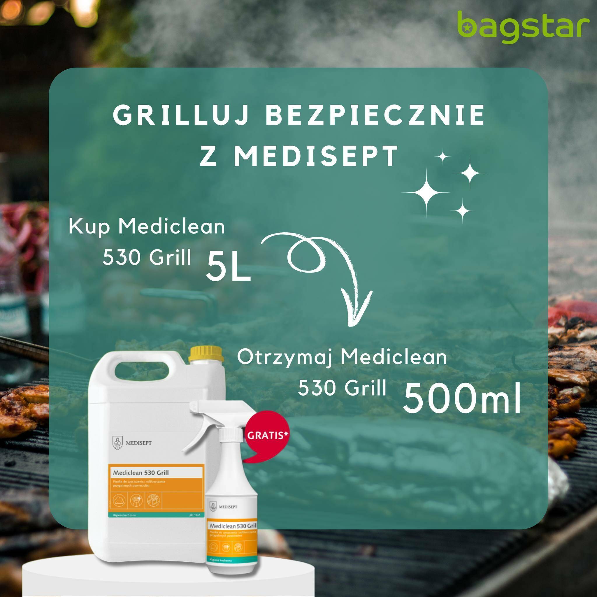 MEDICLEAN 530 Grill Foam 5l + 500ml