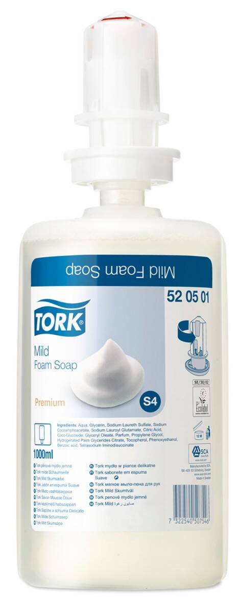 TORK mydło w piance 1L Premium S4